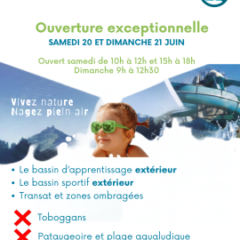 OUVERTURE EXCEPTIONNELLE 